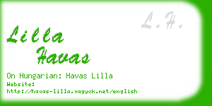 lilla havas business card